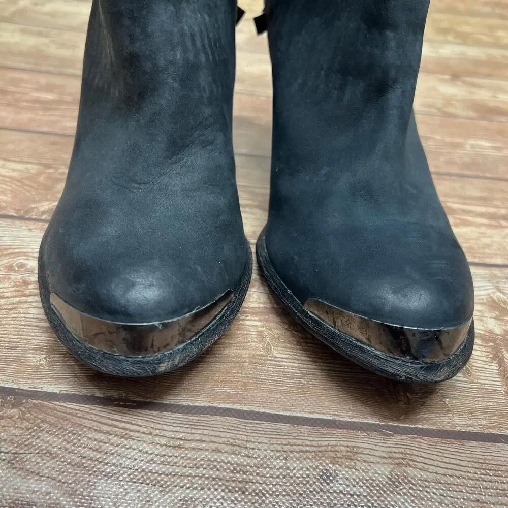Sam Edelman NORWICK 6.5 M  Boots Black‎ Over Knee Heel